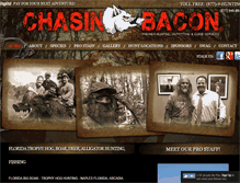 Tablet Screenshot of chasinbacon.com